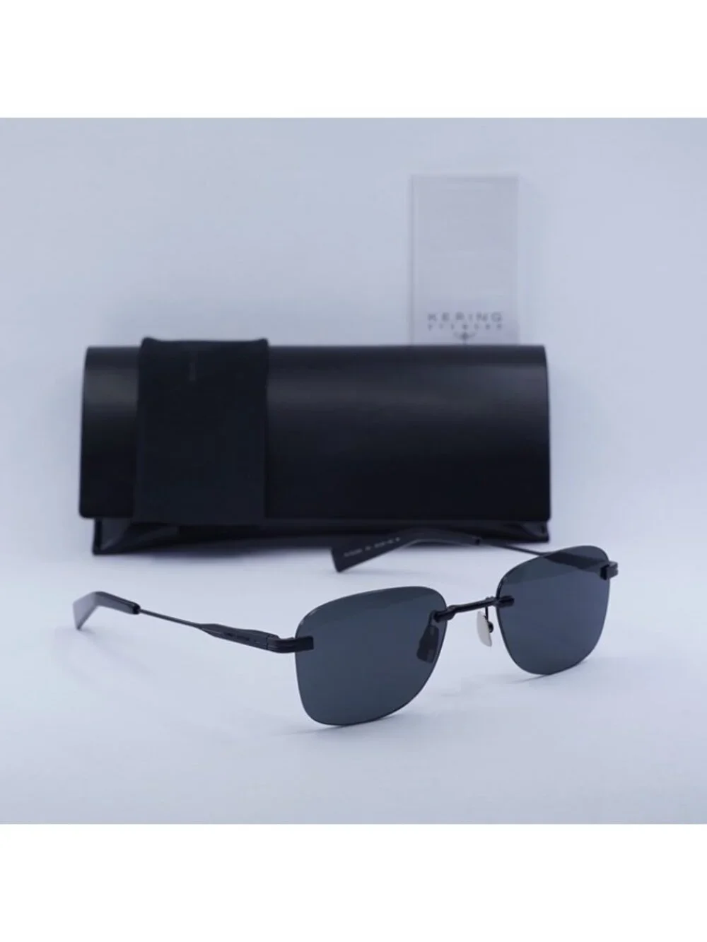 Saint Laurent SL744 001 Sunglasses Black Square Frame, Black Lenses